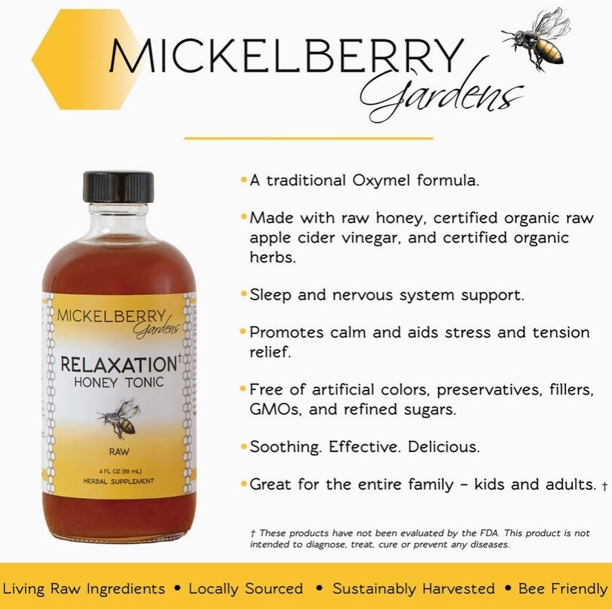 Relaxation Honey Tonic - A Good Nights Sleep For All Ages 4oz