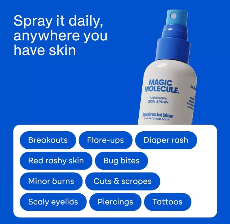 Magic Molecule Hypochlorous Acid Skin Spray - 2 fl oz