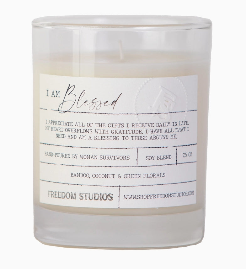 I Am Blessed 7.5 oz Candle