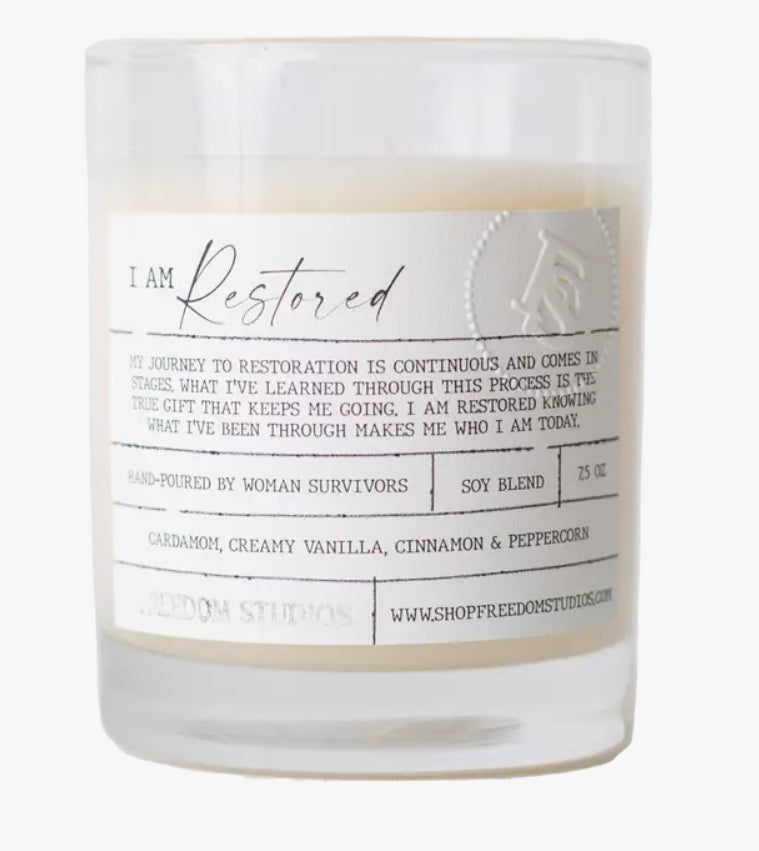 I Am Restored 7.5 oz Candle